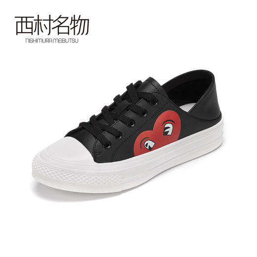 西村名物2020秋季新品网红小白鞋板鞋洋气女港风鞋子女ins潮T20CM31731 商品图2