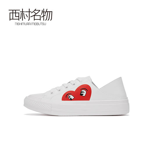 西村名物2020秋季新品网红小白鞋板鞋洋气女港风鞋子女ins潮T20CM31731 商品图3