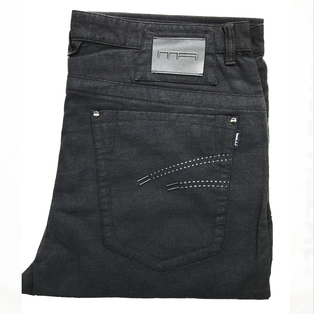 Marco Azzali 黑色休闲裤P3316400