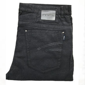 Marco Azzali 黑色休闲裤P3316400