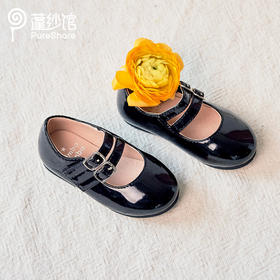 pureshare 女童单鞋新款秋冬英伦学生小皮鞋软底儿童公主鞋