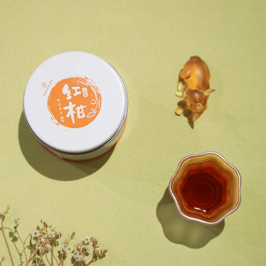 2017年二红柑普洱熟茶铁盒8颗装 商品图2