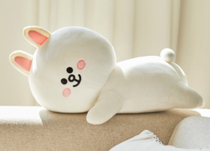 韩国 可爱Line Friends Cony柔软枕头垫(50厘米)JPY带授权招加盟代理
