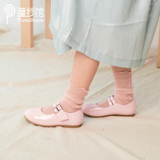 pureshare 女童单鞋新款秋冬英伦学生小皮鞋软底儿童公主鞋 商品图6