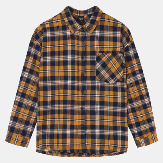 WHOAU宽松版型拉绒格纹衬衫IKYC20W03JPY带授权招加盟代理 商品图0