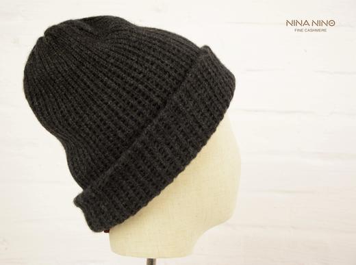 双层羊绒帽 青绒/紫绒/碳灰 商品图2