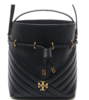 奥莱[Tory Burch] 女士Kira雪佛龙水桶斜挎包（73561_001_20F）JPY带授权招加盟代理 商品缩略图0