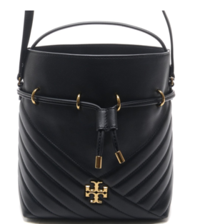 奥莱[Tory Burch] 女士Kira雪佛龙水桶斜挎包（73561_001_20F）JPY带授权招加盟代理