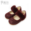 pureshare 女童皮鞋新软底儿童亮片小红帽毛绒可爱公主鞋单鞋 商品缩略图4