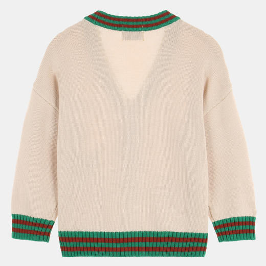 KIDIKIDI [Stereo Vinyls Kids] 儿童双色 猫咪 开襟衫 毛衫JPY带授权招加盟代理 商品图2