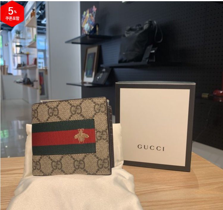 奥莱GUCCI Gucci GG至尊蜜蜂男士钱包(408827 KLQCN 8461)JPY带授权招加盟代理