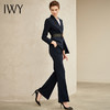 IWY/藏青色长袖西装微喇长裤套装CP9347-L 商品缩略图2
