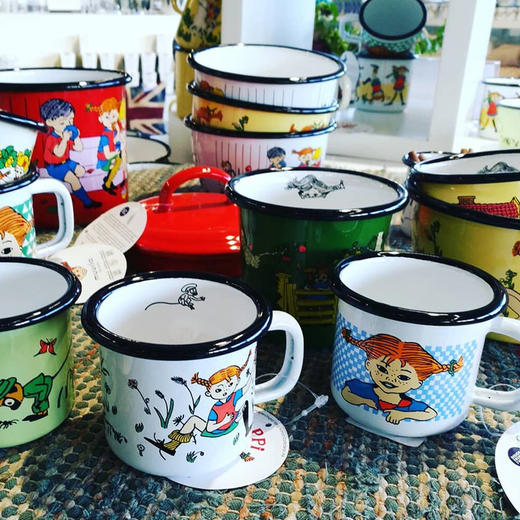 muurla搪瓷杯 长袜子皮皮儿系列 芬兰原装进口咖啡杯马克杯水杯 150ml 250ml 370ml |百里居 商品图5