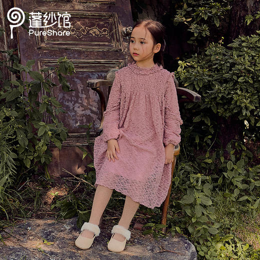 pureshare 女童皮鞋新款可爱绒面豆豆鞋软底公主鞋儿童单鞋-可爱绒面豆豆鞋 商品图2