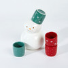 [现代住宅] 新款 韩国 骨瓷 圣诞 雪人瓶+帽子杯 4件套装9CM+14CMJPY带授权招加盟代理 商品缩略图1