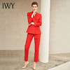 IWY/红色长袖西装长裤套装203040C1+P1 商品缩略图2