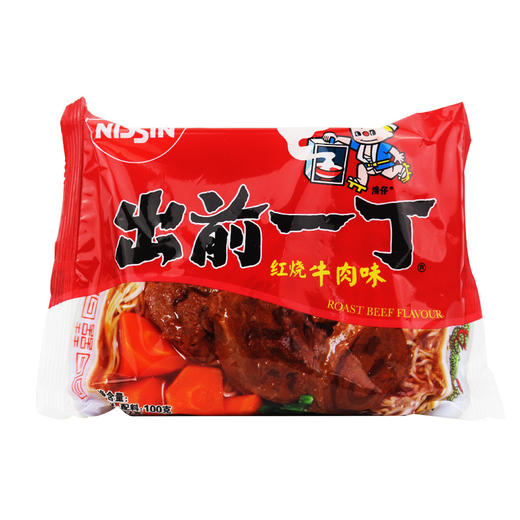 KJ 出前一丁 红烧牛肉味油炸方便面泡面100g 商品图3