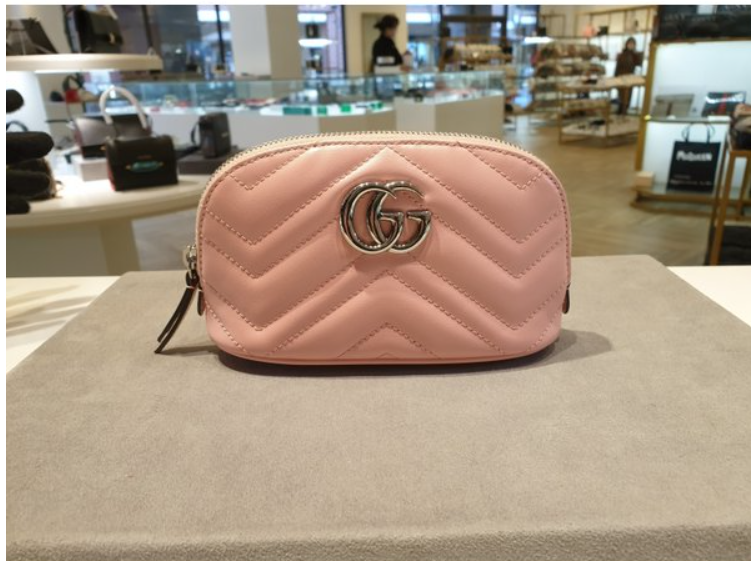 奥莱[GUCCI]女士GG Marmont粉色化妆包（625544DTDHP5815）JPY带授权招加盟代理