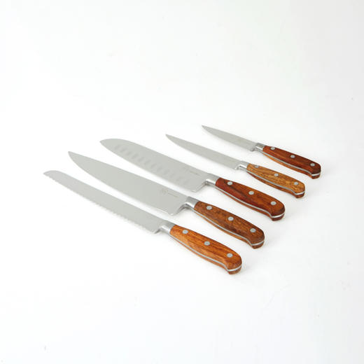 [现代住宅] 新款 高级原木厨用刀  玫瑰色木制水果刀 32CMJPY带授权招加盟代理 商品图3