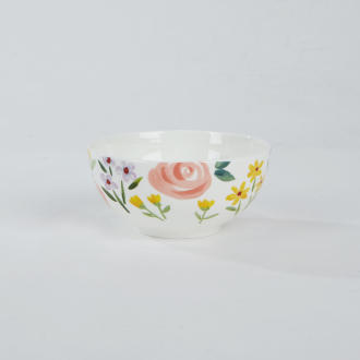 [现代住宅] 新款  可爱的玫瑰花图案餐具 涂鸦印花碗JPY带授权招加盟代理 商品图1