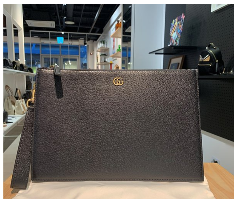 奥莱GUCCI古奇·马蒙特皮革手拿包（475317 DJ20T 1000）JPY带授权招加盟代理