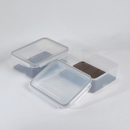 [现代住宅] 新款 韩国 度假公寓保鲜盒 亚克力储物盒 4.8升 1 + 1JPY带授权招加盟代理 商品图2
