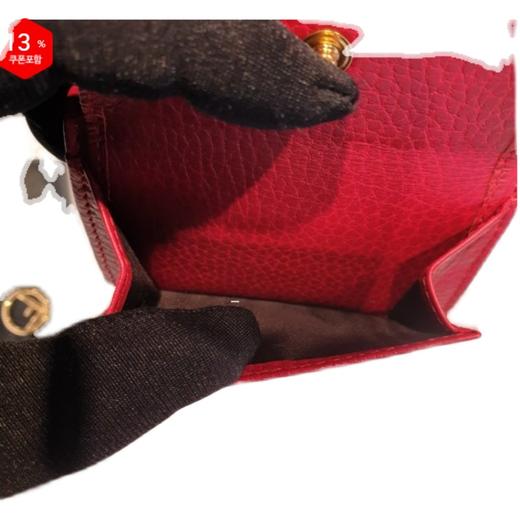 奥莱Gucci GG Mamon迷你半钱包（红色）523277 CAO0G 6433JPY带授权招加盟代理 商品图4