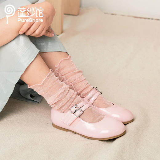 pureshare 女童单鞋新款秋冬英伦学生小皮鞋软底儿童公主鞋 商品图2