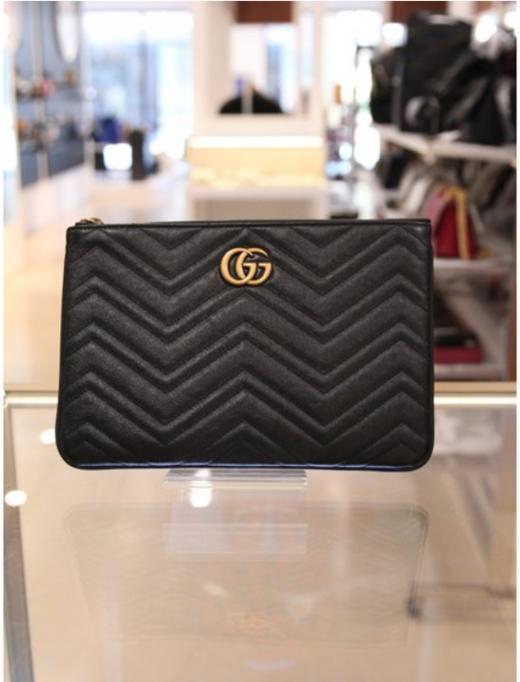 奥莱Gucci GG Mamon皮革手袋（525541 0OLET 1000）JPY带授权招加盟代理 商品图0