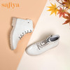 safiya索菲娅秋冬漆面纽扣时尚马丁靴短靴女SF94116017 商品缩略图2