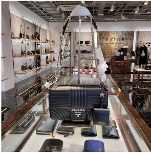 奥莱[Prada]插图链式单肩包中号（1BD108 2D91 F0633）JPY带授权招加盟代理 商品图1