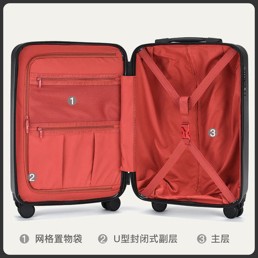 行李箱拉杆箱学生万向轮24寸20小型潮男女密码旅行皮箱ins网红A-9653 商品图2