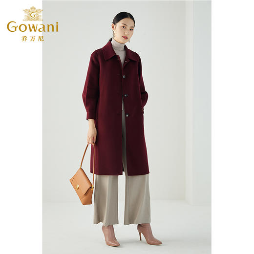 【羊绒】乔万尼垂顺挺括气质典雅设计感双面羊绒羊毛呢大衣ES4A460 商品图2