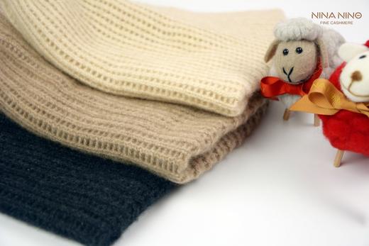 双层羊绒帽 青绒/紫绒/碳灰 商品图3