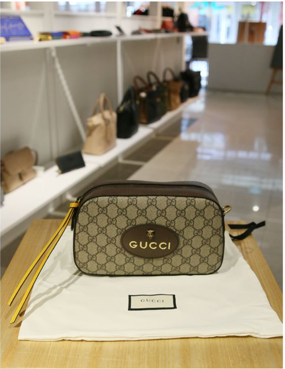 奥莱GUCCI古驰GG Ophidia帆布水桶包(540457 96I3T 8745)JPY带授权招加盟代理