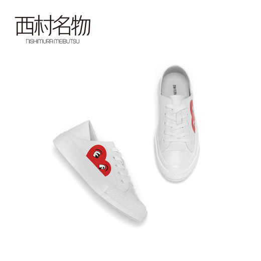 西村名物2020秋季新品网红小白鞋板鞋洋气女港风鞋子女ins潮T20CM31731 商品图0