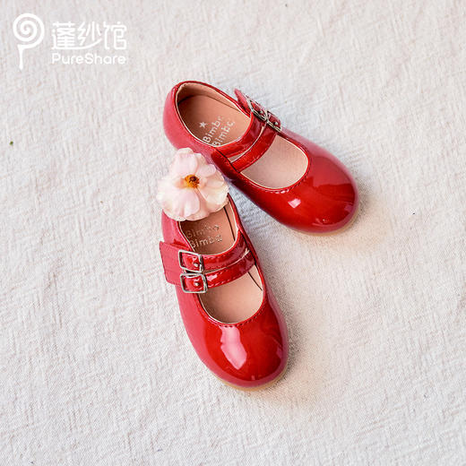 pureshare 女童单鞋新款秋冬英伦学生小皮鞋软底儿童公主鞋 商品图3
