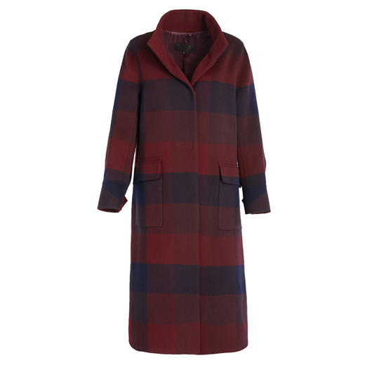 【绵羊毛】乔万尼新品绵羊毛复古立领简洁大方设计感羊毛呢大衣冬季ES4A321 商品图4