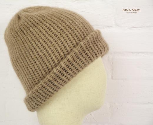 双层羊绒帽 青绒/紫绒/碳灰 商品图1