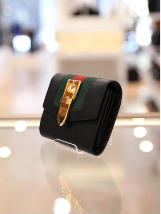 奥莱Gucci Sylvie女士皮革钱包（476081 CWLSG 1060）JPY带授权招加盟代理 商品图1
