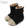 【云优选】pureshare 蓬纱馆 | BIMBO BIMBA 女童儿童筒靴新款秋冬季亮片黑色保暖加绒筒靴可爱-亮片保暖筒靴  商品缩略图5