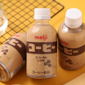 日本进口meiji明治 咖啡味牛奶 儿童乳味饮料 小瓶220ml（117570）