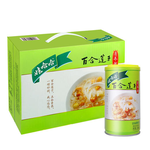 娃哈哈百合莲子八宝粥360g*12罐 整箱 代早餐 速食粥 商品图0