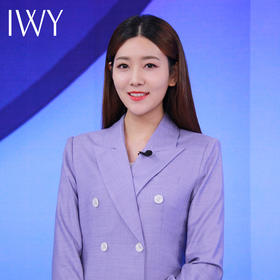IWY/主持人同款 紫色长袖西装长裤套装CP10336