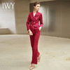 IWY/红色长袖西装微喇裤套装203127C1+P3 商品缩略图2