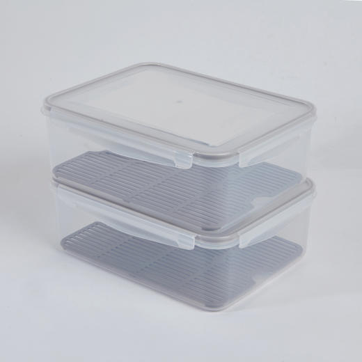 [现代住宅] 新款 韩国 度假公寓保鲜盒 亚克力储物盒 4.8升 1 + 1JPY带授权招加盟代理 商品图1