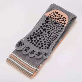 《15送1》华威特秋冬新款全棉长筒瑜伽五指袜