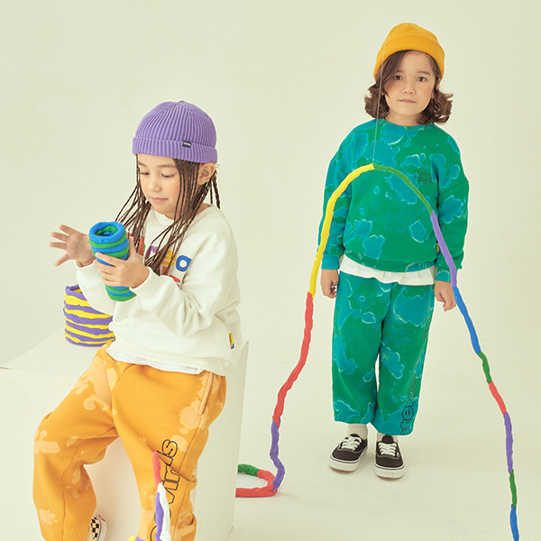 KIDIKIDI [Stereo Vinyls Kids] 儿童水印花卫衣 中性休闲JPY带授权招加盟代理