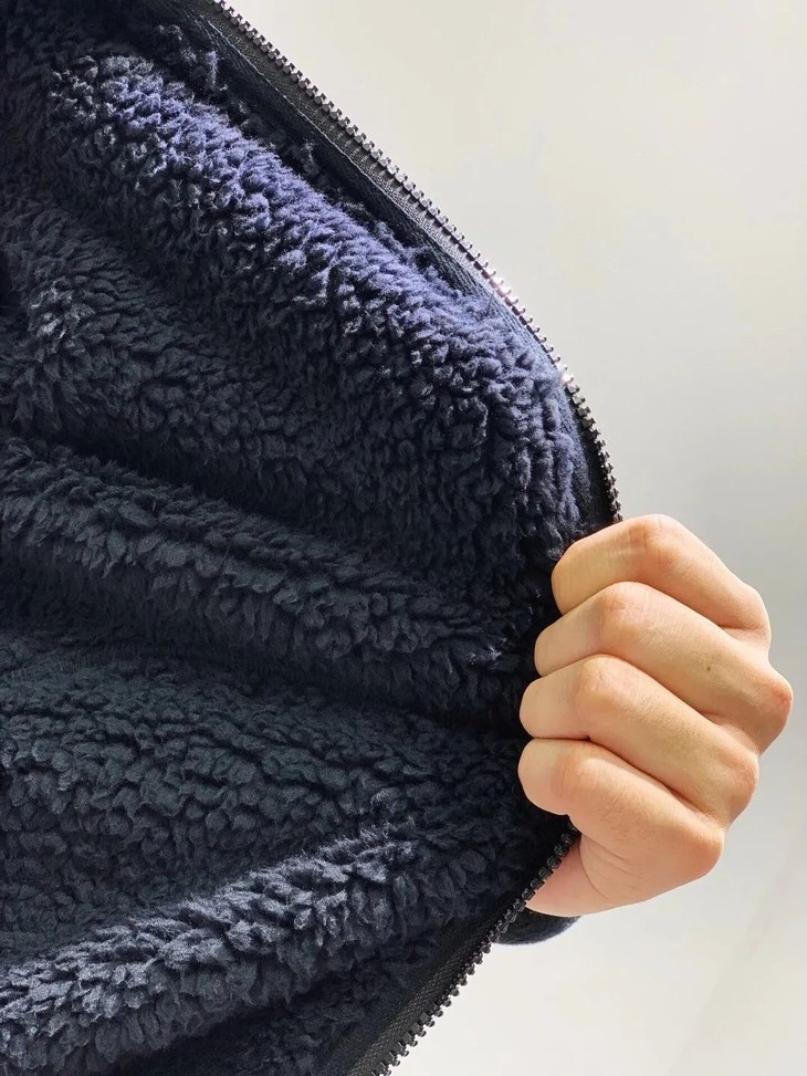 12月压轴大戏,难得一见!大鸟出口订单男士超厚羊羔绒保暖绒衣