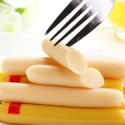 零食、宝噜噜 鳕鱼肠 韩国进口奶酪智慧肉肠90g*4袋 商品图2